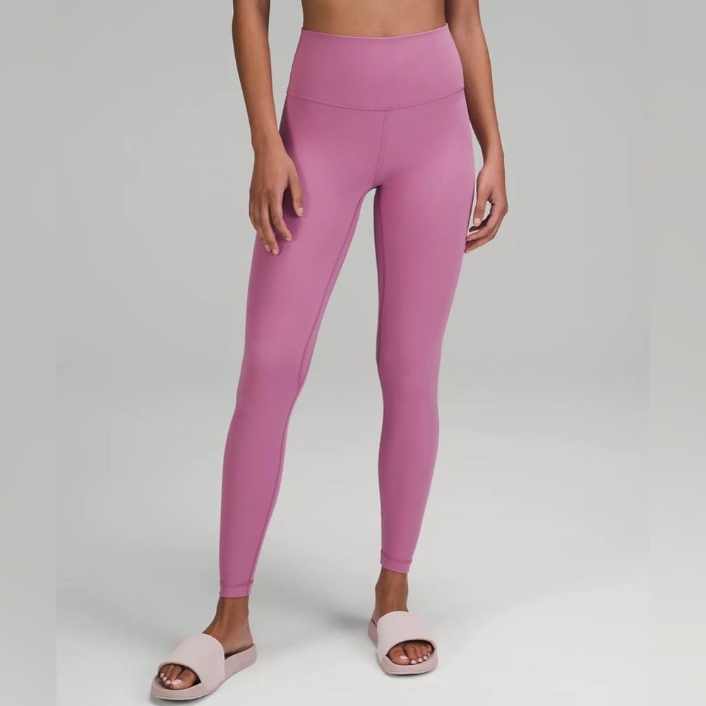 Pink Lululemon Align Leggings with Inner Pocket